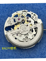 Miyota 8N24 Automatic Mechanical Movement 21600 BHP Watch Movement  21 Jewels Skeletonized Automatic Movement