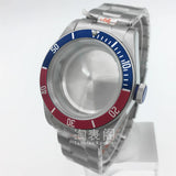41mm Black Bay Watch case for NH35 36 ETA2824 PT5000 movement,Domed sapphire 10ATM