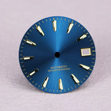 Premium GS Dial 28.5mm Fits NH35 Movement Blue Lume Refractive Stripe Surface