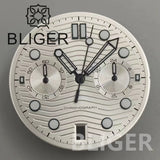 Chronograph Quartz Seamaster Dial 31mm Water Ripple for VK63/64 Movement