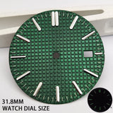 31.8MM Oak Watch Dial Luminous Suitable for NH35A Movement Rose Gold blue green white Prx