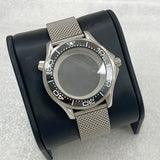 41mm改造シーマスター300ケースメッシュベルトサファイアガラスNH35ムーブメントに適合ステンレススチールケース