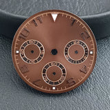 29Mm VK63 Dial luminous suitable for multi-function quartz movement Chronograph and supports customized logo.