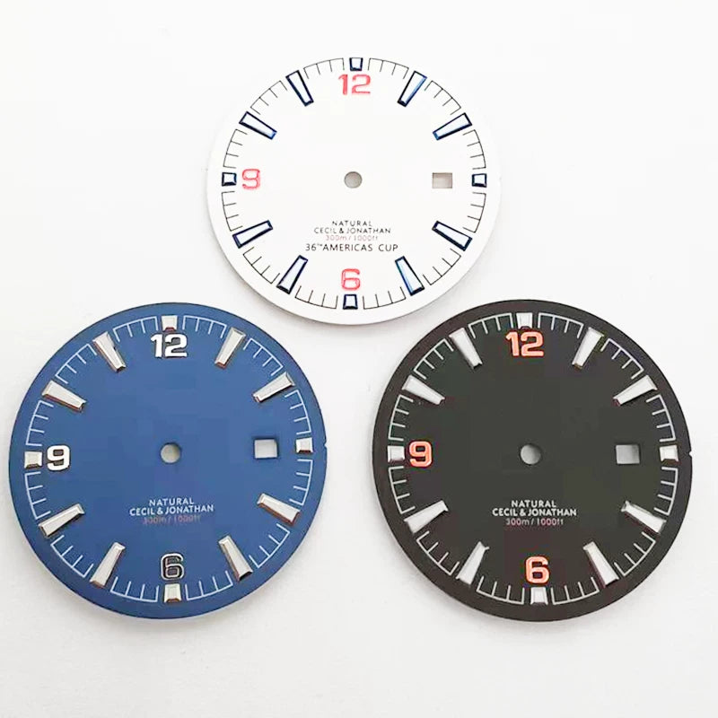 33.5MM green luminous dial suitable for 8215 2813 movement Half Sterile