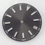 Sterile 29mm Watch Dial ETA2824 PT5000 NH35 Calendar Window Accessories Green Luminous 60 number