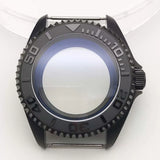 42MM Pvd Black Submariner Watch case Diver Mod Accessary Double Domed sapphire for NH35 34 36 38 etc 10Bar