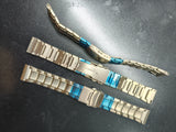 TA2 pure titanium watch strap flat end 18mm 19mm 20mm 21mm 22mm anti allergy light weight