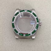 Diamond Bezel Submariner Watch Case  GMT Case 40mm stainless steel for Japanese NH35/36 movement 10Bar