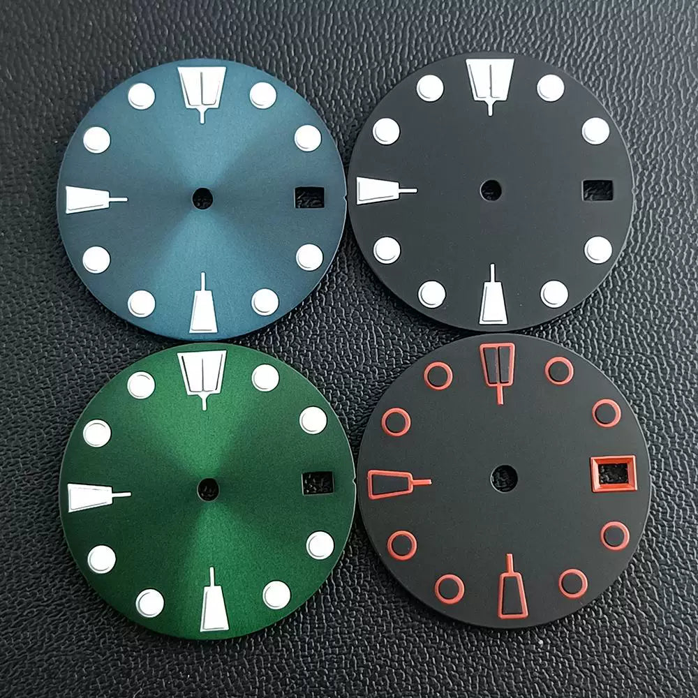 NH35 luminous dial accessories size 28.5mm watch replacement accessories support customized logo