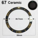 Ceramic Bezel For 42MM Seamaster Case diameter 38mm * 30.7mm