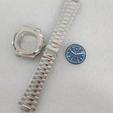 41mm Quartz Nautilus Watch Case set Sterile stainless steel sapphire glass for vk61 movement 3ATM
