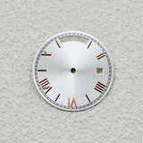 Sterile Miyota 8285 dial Roman Number 31MM Sunburst dial no lume