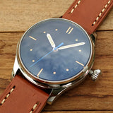 44mm VH31 Quartz Watch Italian Navy Mechanical Sweep Second Luminous 10ATM AR Sapphire California Dial