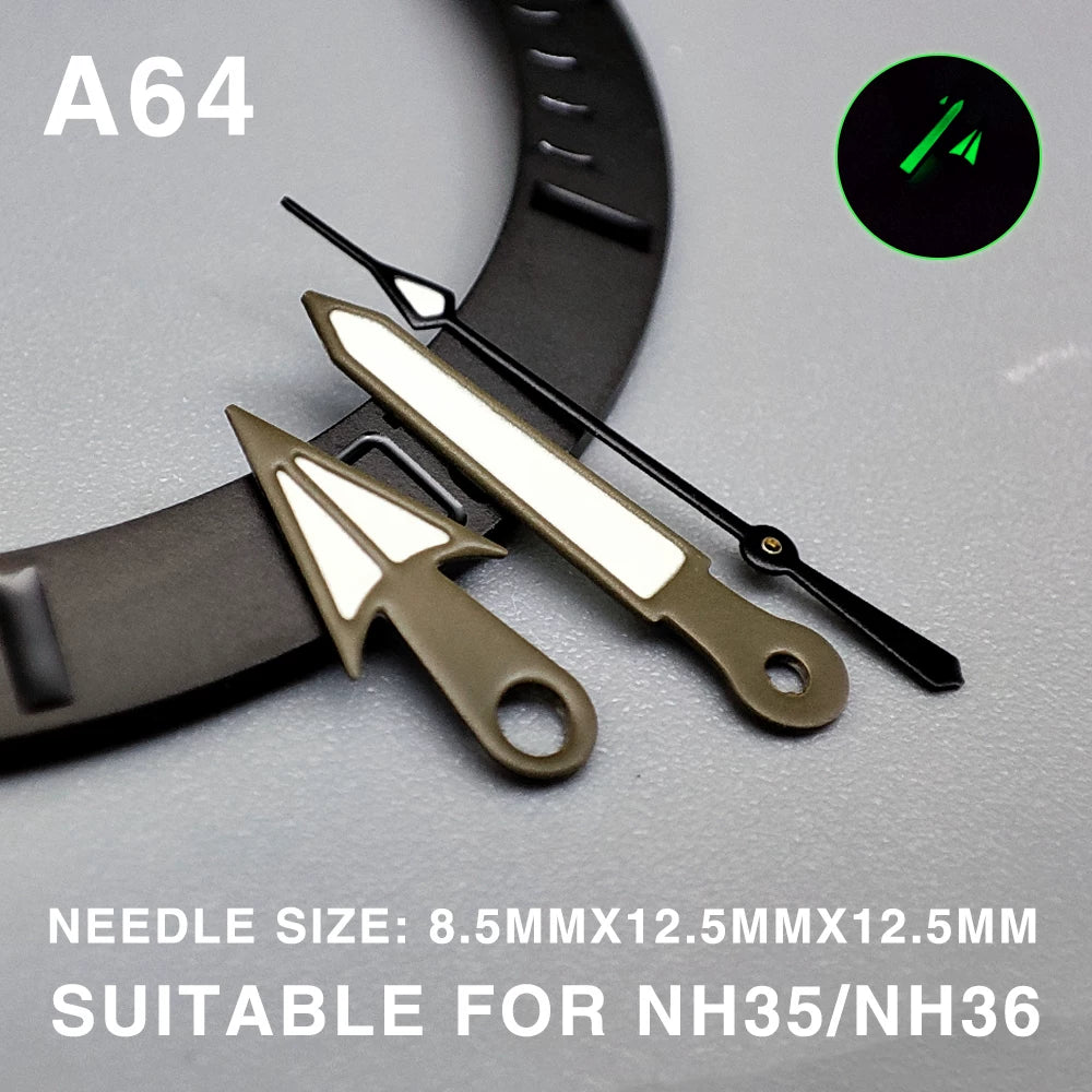 Modified watch hands luminous watch accessories suitable for NH35/36/34 38 4R movements