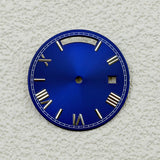 Sterile Miyota 8285 dial Roman Number 31MM Sunburst dial no lume