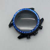 40MM PVD Black Speedmaster Case moon Caseback for VK63 movement Mineral 5ATM