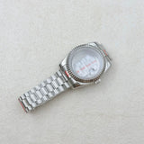 36MM/39MM Datejust Watch Case With Presidential Strap Set Sapphire Glass for NH35/NH36,34 38 etc Movement 10ATM