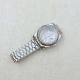 36MM/39MM Datejust Watch Case With Presidential Strap Set Sapphire Glass for NH35/NH36,34 38 etc Movement 10ATM