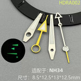 NH34 GMT Hands For TMI NH34 movement four-pin green luminous