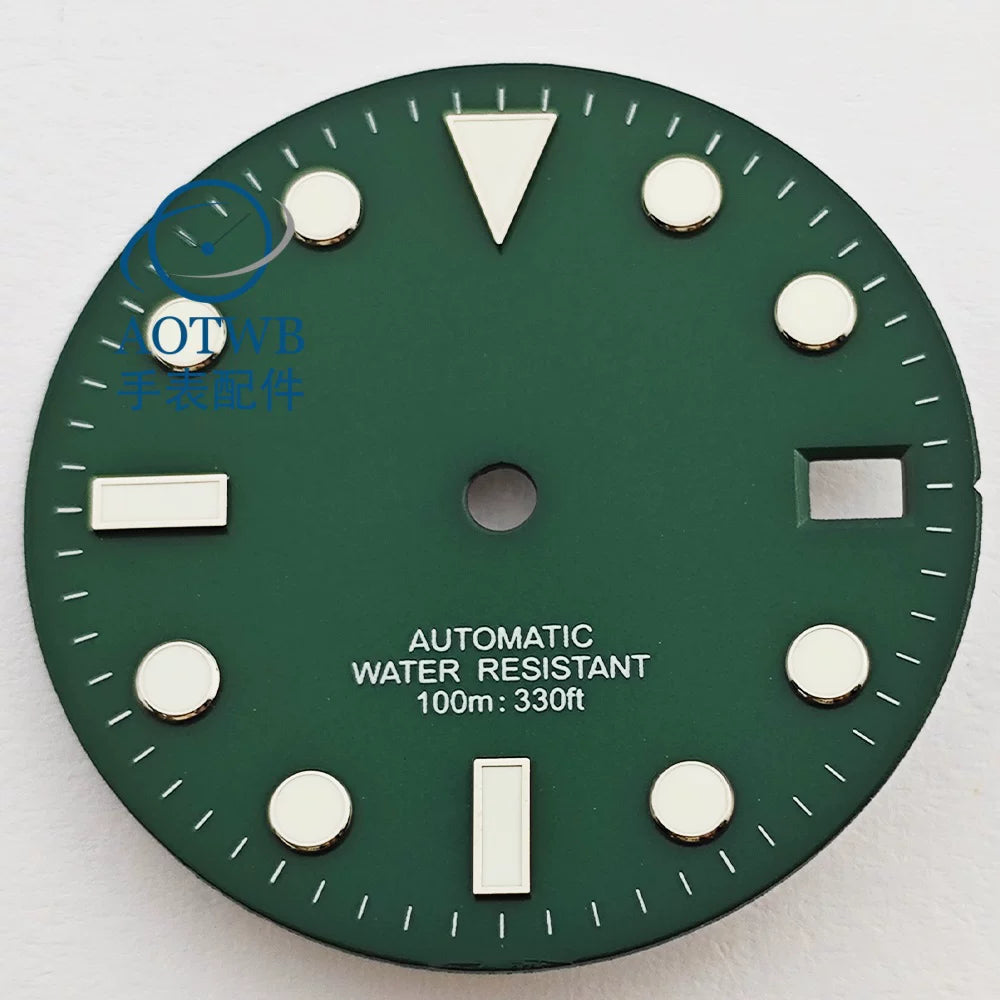 28.5MM Matte Dial dial luminous NH35 NH34 ETA2824 Miyota8215 ST2130 sub style