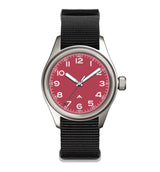 36mm Quartz Titanium Pilot Watch Japanese sweep second movement VH31 sapphire 10Bar