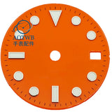 28.5MM Submariner Dial sunburst Blue luminous NH35 NH34 ETA2824 PT5000 Miyota8215 ST2130