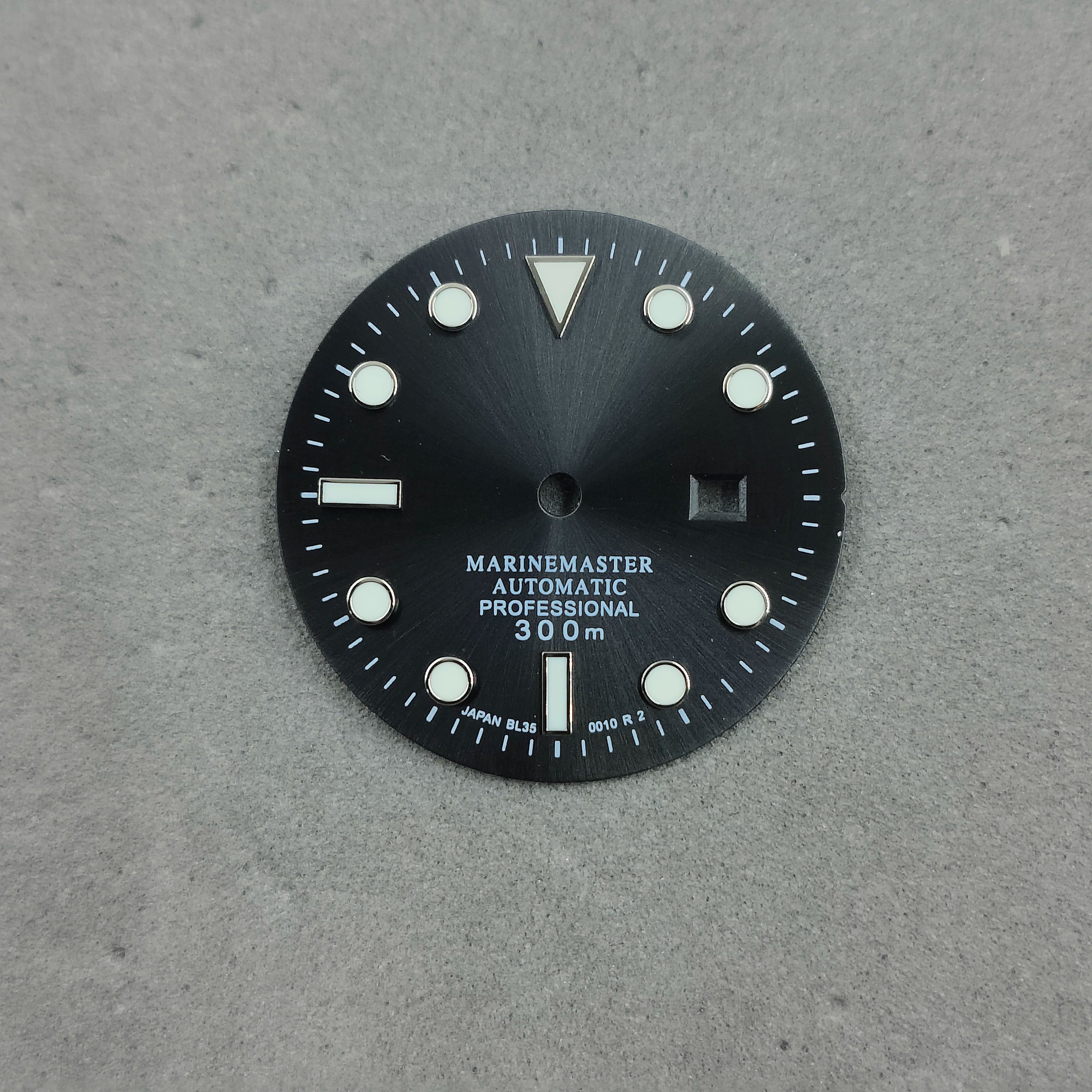 Lady Submariner Dial 24.5mm Sunburst green luminous light for installing NH05 modified watch accessories