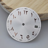 NH35 dial Middle East dial log DIY modified mechanical watch accessories  size 28.5mm