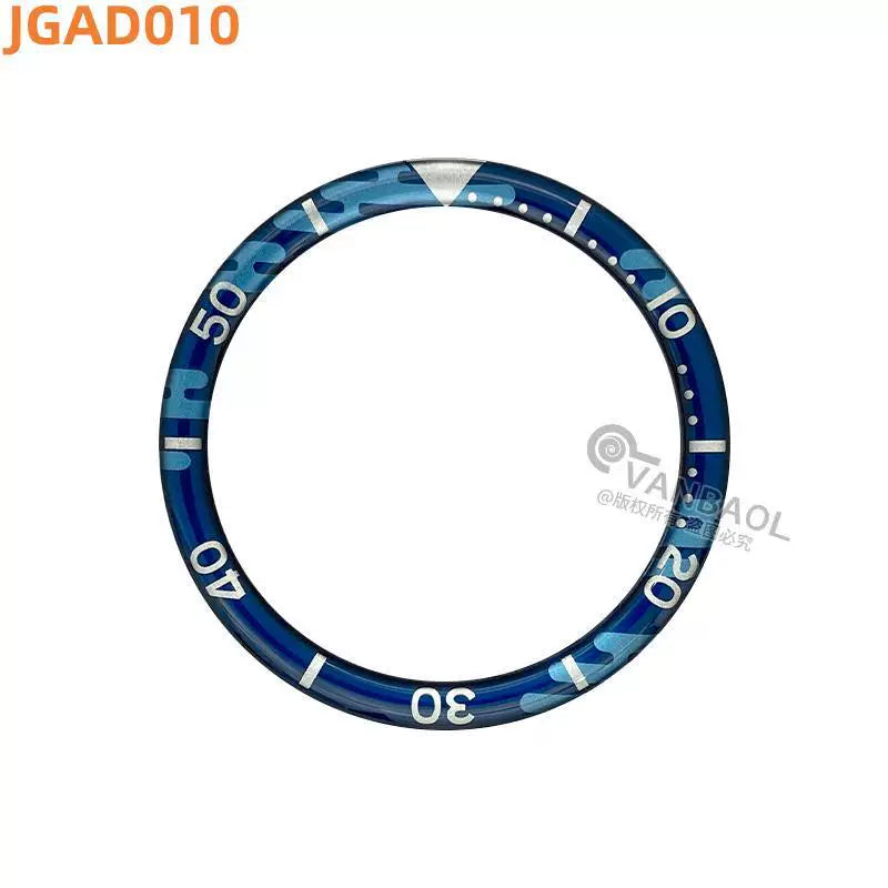 38MM x31.5mm Skx007 Bezel Watch accessories, resin B.C style digital indicator ring, suitable for 007 outer ring baffle