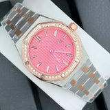 33mm women's Quartz Watch stainless steel case strap for VJ24 movement with dial 25.8mm Sapphire