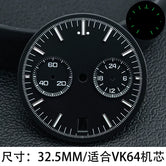 Speedmaster Dila 32.5mm two-eye luminous for VK64 quartz movement Chronograph Customizable vk64 hands