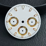 29Mm VK63 Dial luminous suitable for multi-function quartz movement Chronograph and supports customized logo.