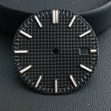 31.8mm Waffle Watch Dial no logo Sterile Green luminous for NH35/NH36 custom logo Available Prx