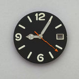 6912 Numerical Dial 28.5mm sunburst / Matte dials with hands fit NH35/36/4R/7S movement