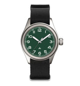 36mm Quartz Titanium Pilot Watch Japanese sweep second movement VH31 sapphire 10Bar