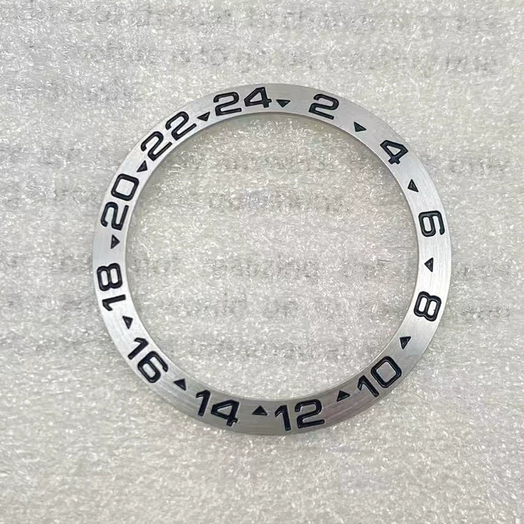 GMT Bezel Insert aluminum bezel 38mm x 30.6mm for GMT MASTER etc case pepsi
