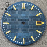 31mm Sterile Dial logo-free green luminous dial for NH35 movement 3 o'clock date