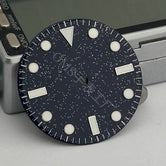 28.5mm Starry Dial with markers Night Sky Watch Dial for NH35 NH36 NH38etc Lumunious Marker