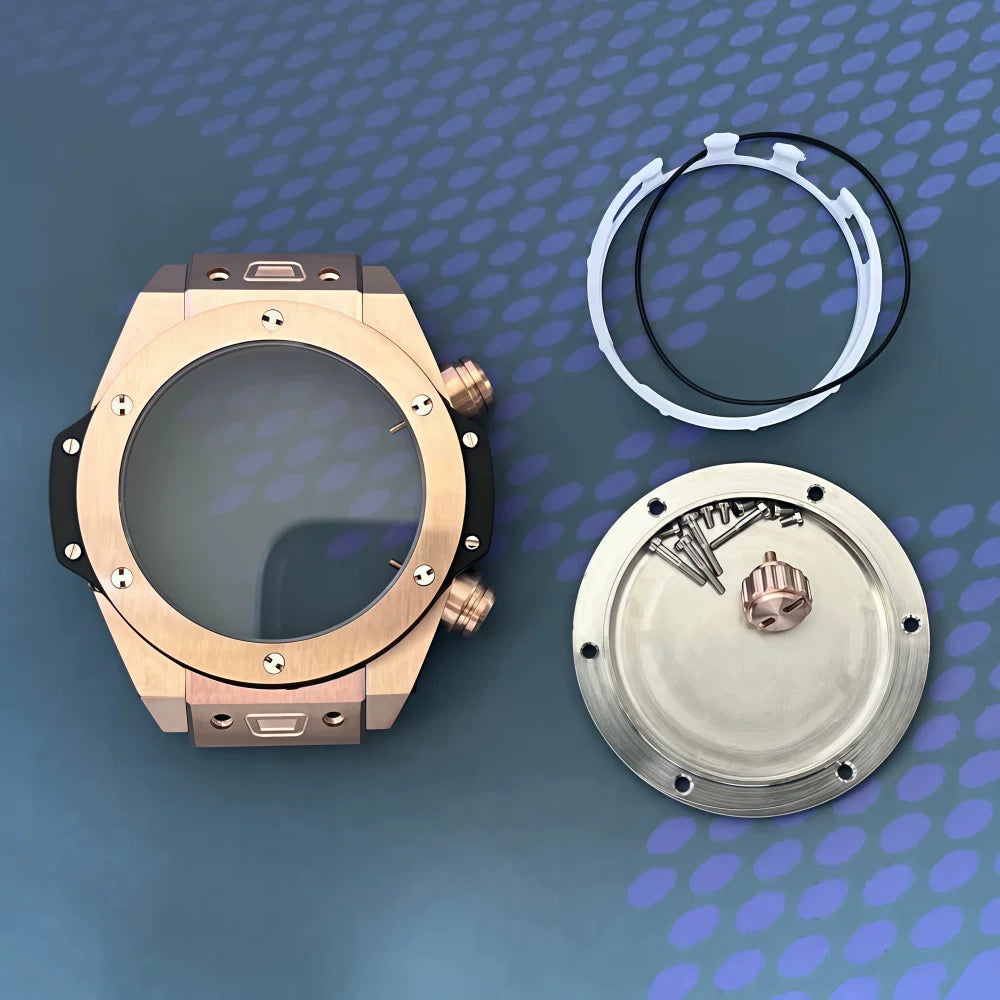 42mm VK64 VK63/VK61 Case chronograph Mineral Glas 3ATM
