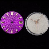 28.5mm Honey Comb dial green luminous watch face suitable for NH35 movement+hands