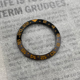 GMT Bezel Insert aluminum bezel 38mm x 30.6mm for GMT MASTER etc case pepsi