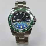 40mm NH35 SUBMARINER  Diver with earth dial 10bar Sapphire Automatic Full Lume
