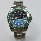 40mm NH35 SUBMARINER  Diver with earth dial 10bar Sapphire Automatic Full Lume