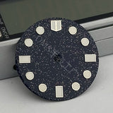 28.5mm Starry Dial with markers Night Sky Watch Dial for NH35 NH36 NH38etc Lumunious Marker