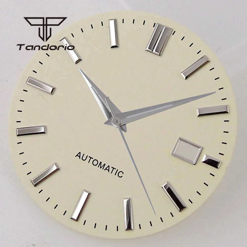33.5MM gs Cocktail watch dial silver hand set NH35 NH36 nh38 pilot modification accessories