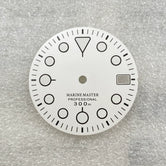 28.5MM SKX007 dial Marine Master round nail green luminous surface suitable for NH35 movement