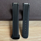 20mm High Quality Rubber Band Seamaster 150/300  Strap AT150 Gold Pin Captain Bumblebee Diver band