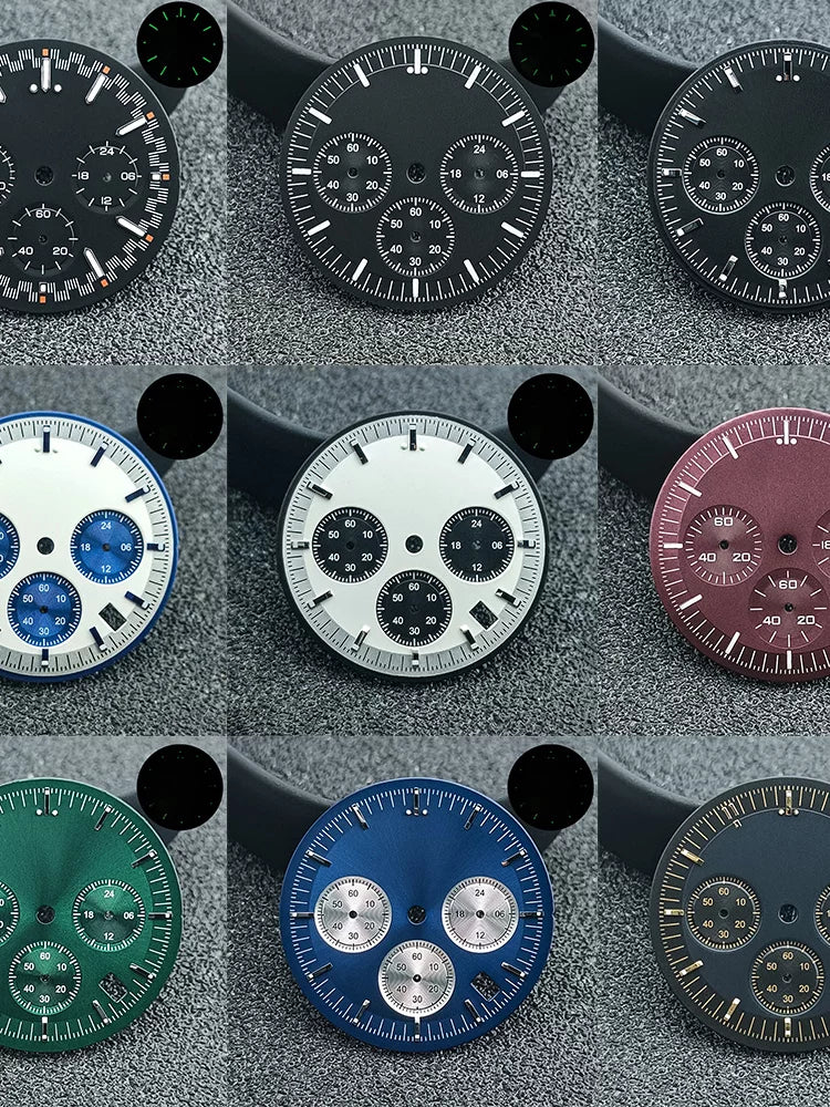 Speedmaster Dial 32.5mm for Japan VK63 movement Chronograph Dial Sterile