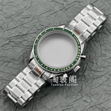 Mineral Crystal Speedmaster Watch Case 40mm Stainless Steel Polished VK63 Movement Domed 5ATM
