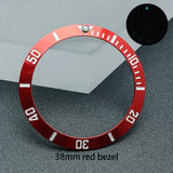 Submariner Bezel Replacement Accessories 38mm * 30.6mm Ceramic Tilt Bezel Suitable for 40.5mm Bezel